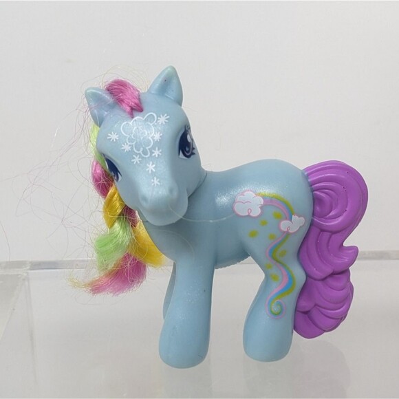 My Little Pony McDonalds Rainbow Dash Cutie Mark Purple Plastic Tail 3" - Picture 1 of 8